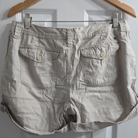 Tommy Hilfiger Khaki Shorts Sz 10 Y2K - Picture 4 of 6